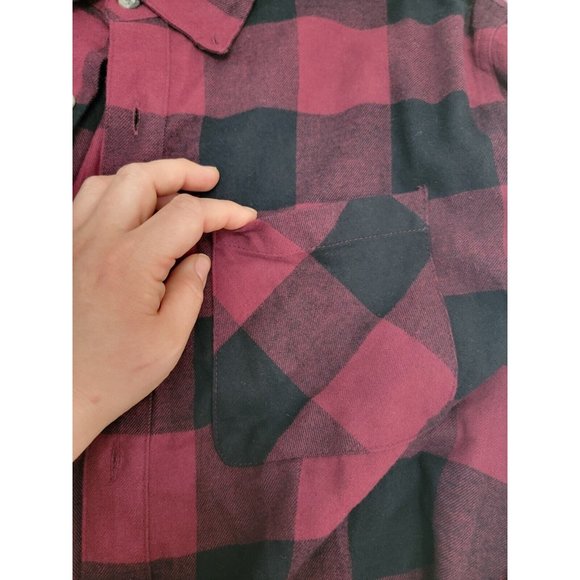 Magellan Flannel Shirt Mens Large Plaid Button Up Long Sleeve Classic Fit‎ - Picture 4 of 7